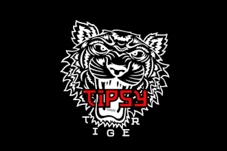 design sustainability fierce tiger face logo for bar brand
