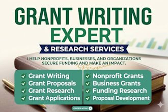 do grant writing, grant proposal, grant research, grant application