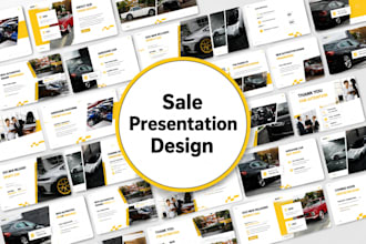 design business deck for investors, sale marketing presentation financial report
