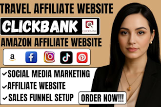 promote travel affiliate website, clickbank affiliate marketing sales funnel
