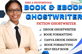 ebook ghostwriter canva ebook design ebook formatting and layout design
