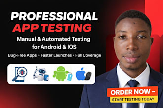 provide QA testing and mobile app testing for android and ios