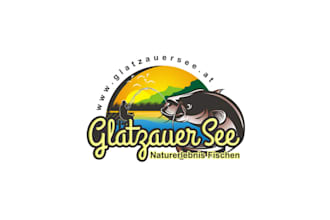 design perfect outdoor fish camp logo