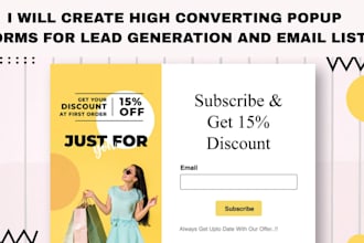 create high converting popup forms for lead generation and email list