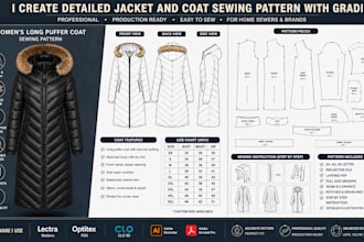 make sewing pattern for jackets coats blazers hoodie and sweatshirts