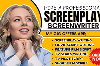 write comedy script stage play movie script screenplay film script screenwriting