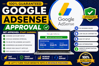 get google adsense approval guaranteed and fix adsense issues