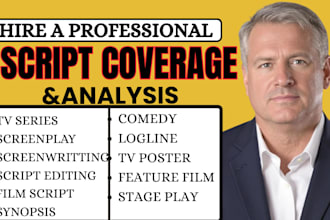 deliver script coverage feedback notes analysis for your screenplay or script