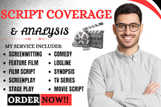deliver script coverage feedback notes analysis for your screenplay or script