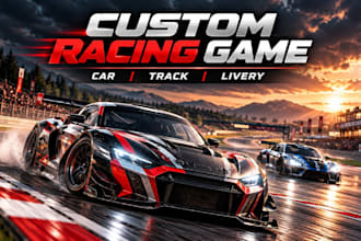 build car racing game like assetto corsa, track, mods, car livery, wraps