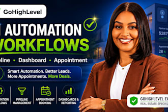 go highlevel ai automation workflow pipeline dashboard appointment real estate