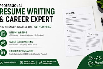 write ats resume, CV cover letter optimise linkedin profile