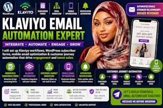 set up klaviyo email workflow and wordpress subscriber forms
