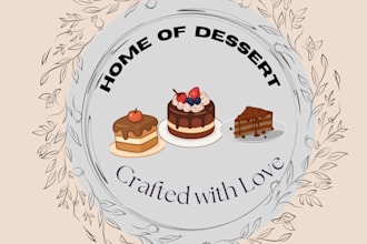 create aesthetic bakery logo for your business