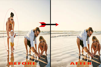 remove unwanted objects from photos professionally