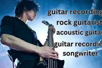 do a beautiful ambient music record ambient guitar music and ambient male vocals