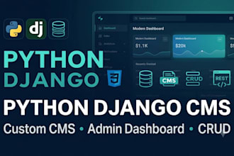 develop a custom cms website using python django