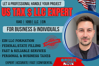 provide US tax preparation, bookkeeping, accounting, and irs filing services