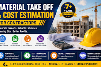 do material take off and cost estimation for contractors
