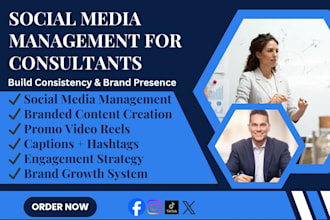 manage your social media for business consultants to get high converting clients