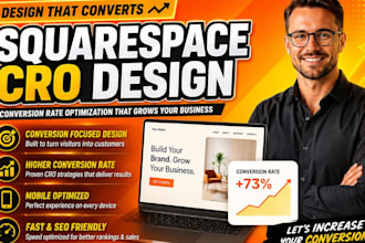 conversion rate optimization squarespace design squarespace cro website design