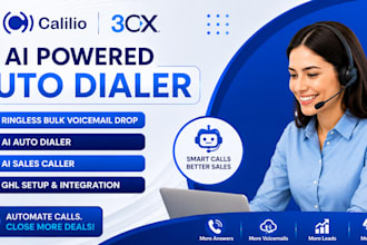 configure ringless bulk voicemail drop,ai auto dialer,ai sales caller,ghl setup