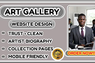 art gallery website, artist portfolio website, luxury art website, exhibition