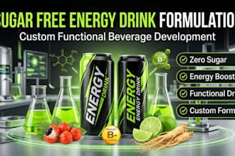 formulate sugar free energy drinks and functional beverage formulas