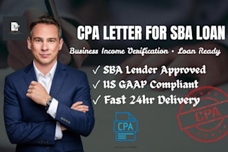 cpa letter for sba loan and business income verification
