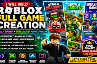 build roblox full game creation steal a brainrot grow a garden or simulator game
