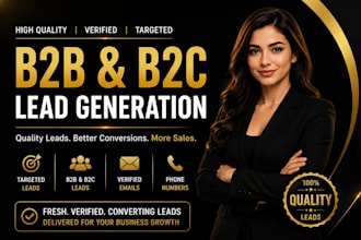 targeted b2b lead generation, business leads,d2c email list building loan leads