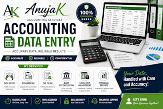 manage your data entry, excel sheets, and basic accounting tasks