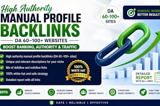 create high authority SEO profile backlinks