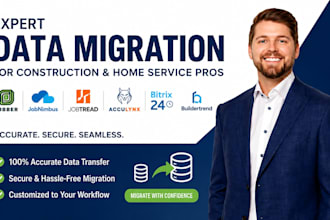 setup jobber jobnimbus jobtread acculynx  bitrix24 buildertrend data migration