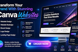 canva website design canva landing page using canva