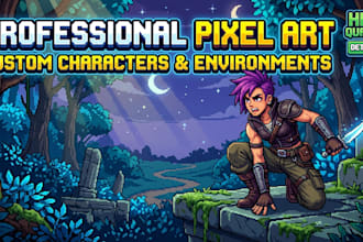 create pixelart character, character design, pixel background, nsfw pixel art