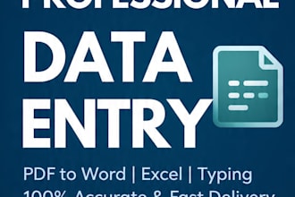 do professional data entry and typing work