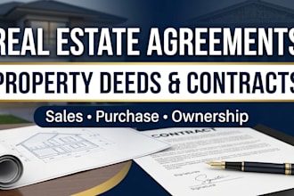 draft land ownership deeds property sales agreement real estate lease contract