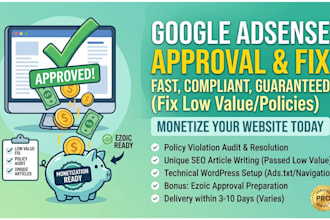 fix adsense low value content and set up google adsense approved