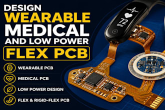 design wearable medical and low power flex pcb