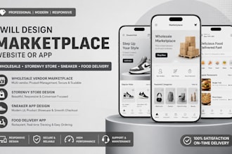 design a wholesale vendor marketplace storenvy store sneaker food delivery app