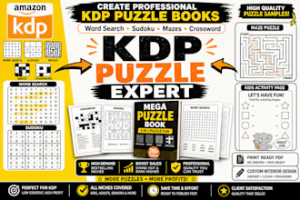create kdp puzzle book, kdp puzzle and kdp puzzle interior