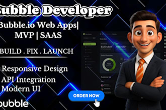 build your saas mvp web app using bubble io