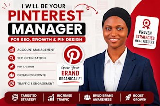 setup pinterest SEO, marketing, promotion and pin design