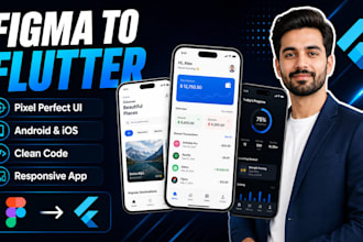 convert figma to flutter app UI pixel perfect android ios