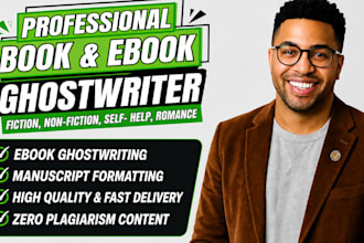 ebook ghostwriter, ebook writer, KDP ghost book writer, non fiction ghostwriter