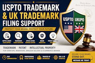 do trademark registration uspto and patent drafting