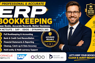 do bookkeeping in oracle netsuite sap odoo and dynamics 365 professionally