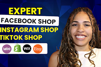 setup instagram shop  facebook tiktok shop  fix meta pixel shopify and esty