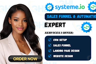systeme io funnel systeme io website, systeme io landing page, automation expert